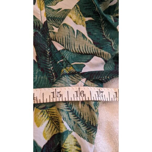 Huntington Beach Club Vintage Palm Leaf Button Down Shirt Medium - Picture 8 of 10